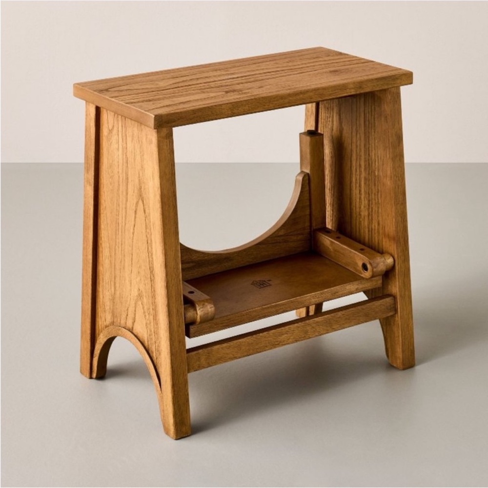 Arch Step Stool Aged Oak - Hearth & Hand™ with Magnolia - Picture 4 of 6